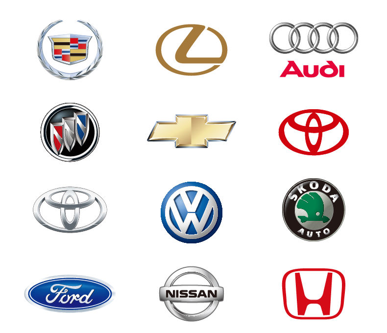 free vector 12 Automobile Logos Vector